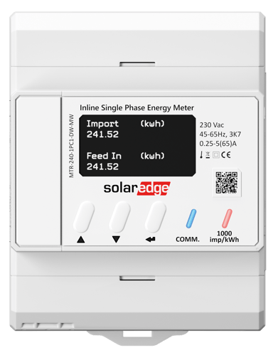 Inline Single Phase Energy Meter_front