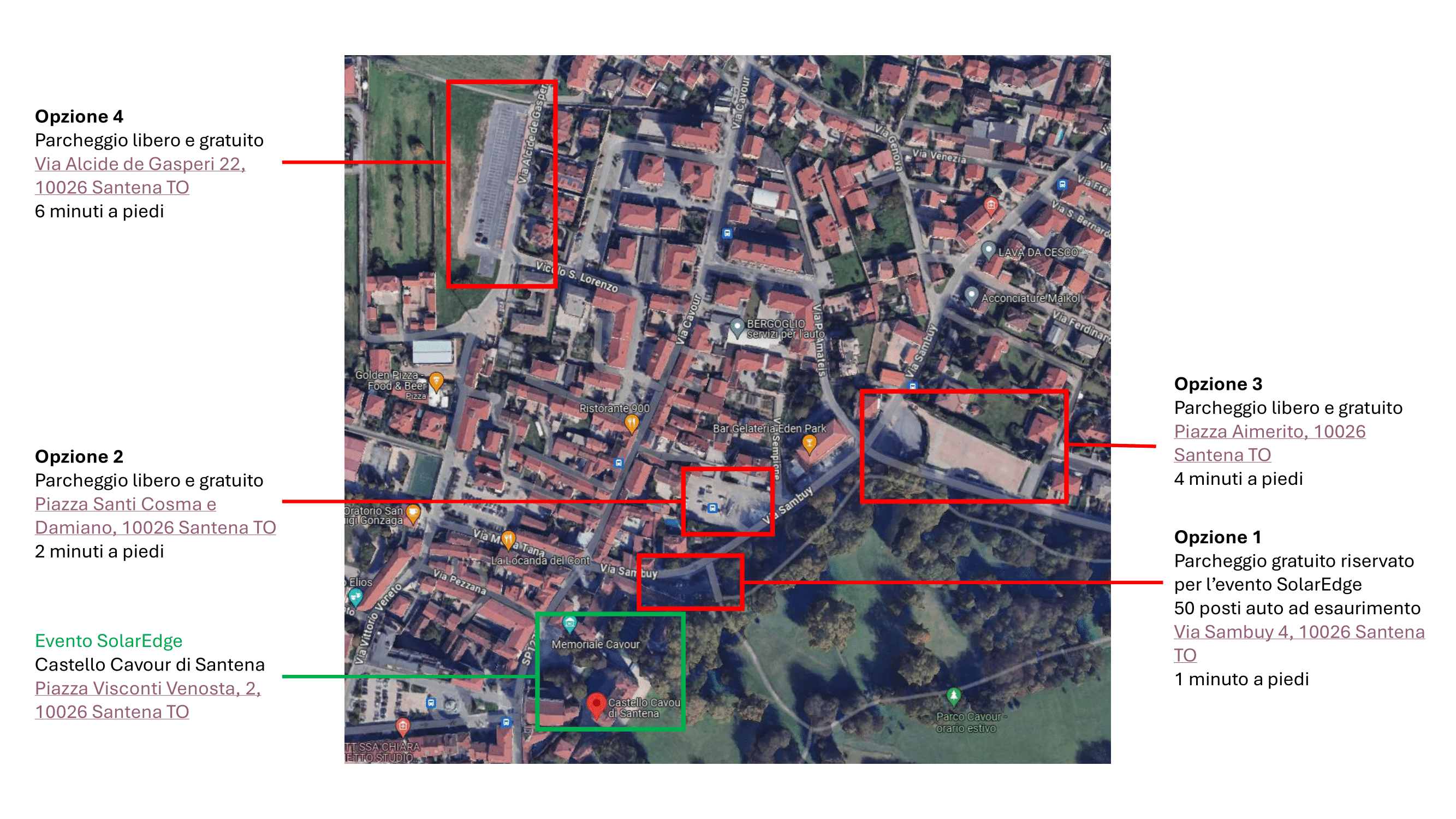 Mappa Parcheggi Roadshow SolarEdge Torino-1