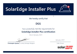 dgs certificaat Installer Plus