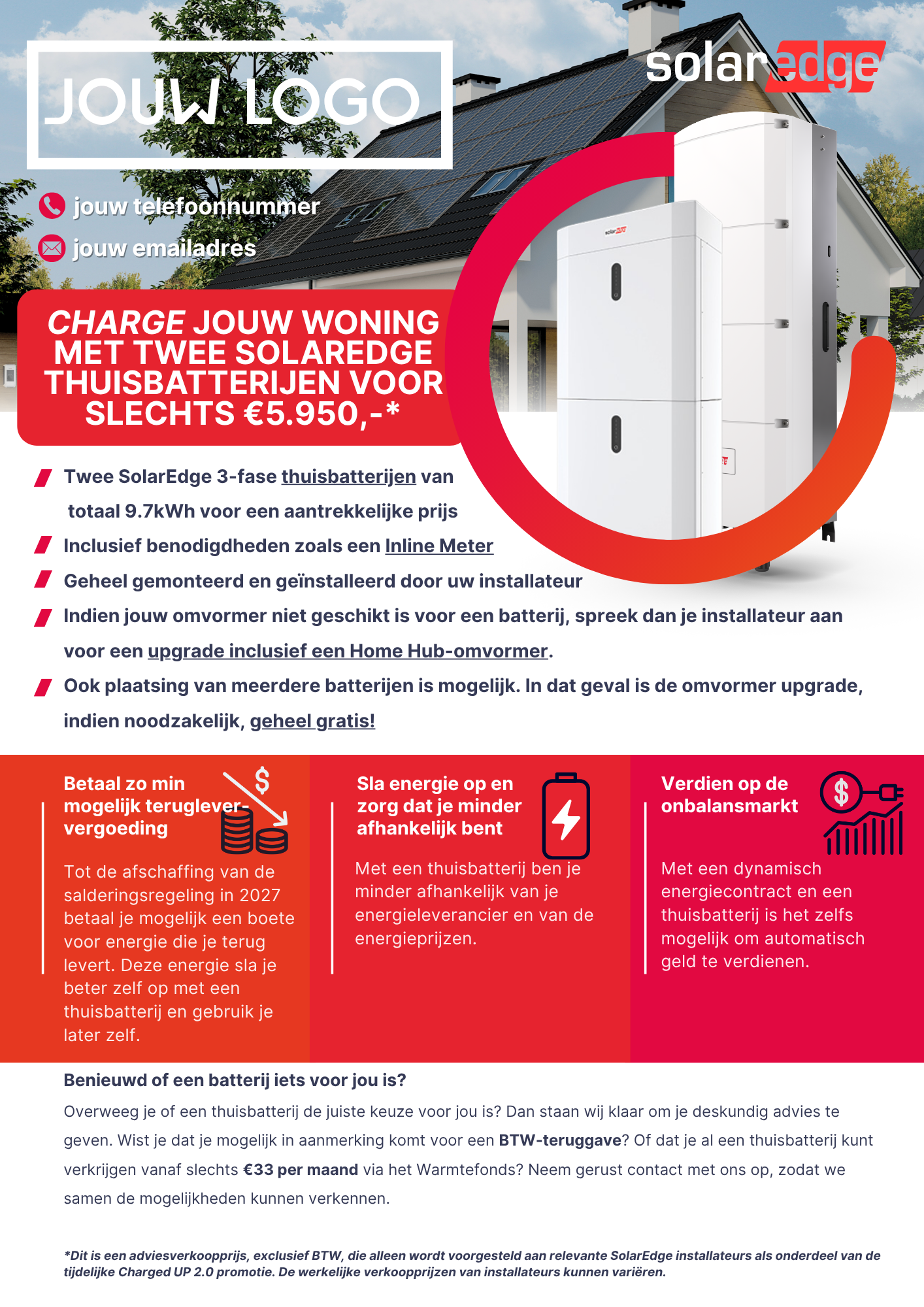 Charged UP - flyer aan te passen